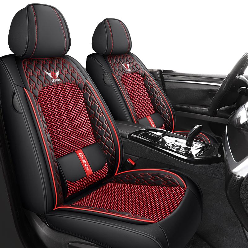 2025 Nový Luxusní Univerzální 5D PU Kůže Potah Předního Sedadla Autosedačka Podložka Vodotěsný Chránič Autosedačky Prodyšný