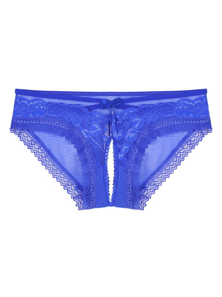 Muži Sexy Krajka Spodní prádlo Kalhotky Kalhotky Sissy Spodní prádlo Bowknot Kalhotky bez rozkroku Spodní kalhotky Noční prádlo