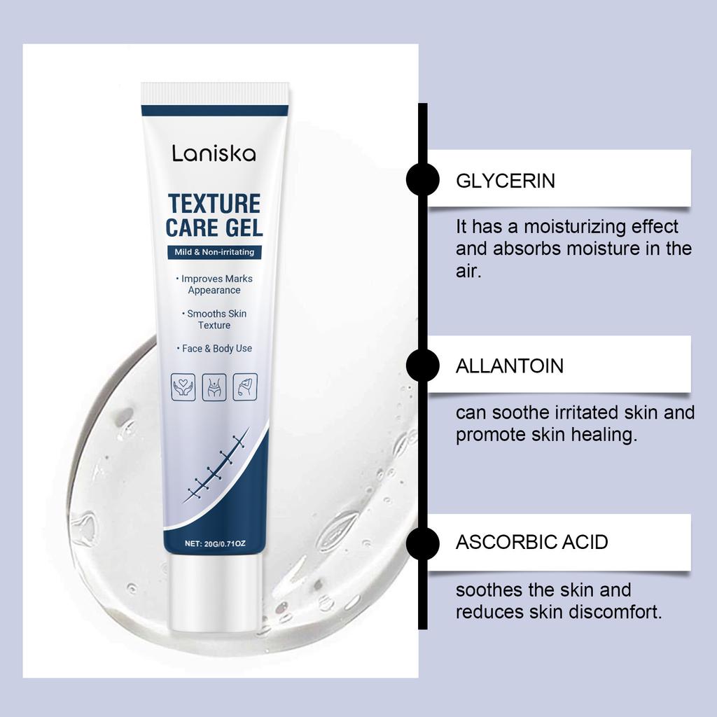 LANISKA Hautpflege-Gel - Fleckenkorrigierendes Glättendes Feuchtigkeitsspendendes Topisches Gel, Sanfte Formel, Nicht Klebrig, 30ml