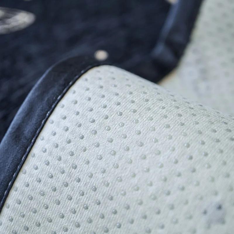 Modern Chenille Sofa Cover Butterfly Embroidery Sofa Cushion Four Season Universal Couch Mat Living Room Anti-slip Sofa Cover