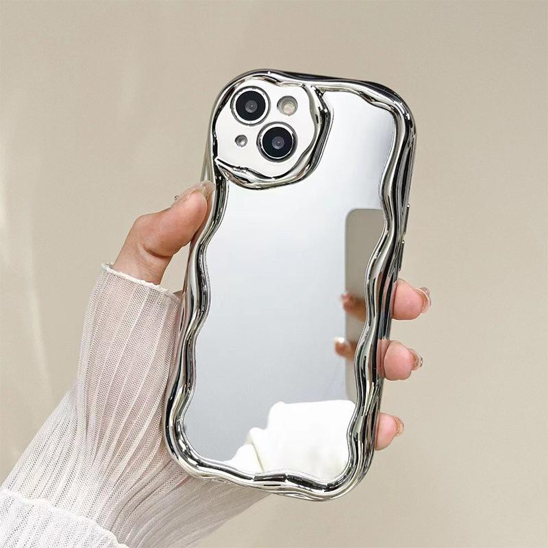 

Electroplated mirror mobile phone case is suitable for Iphone17Promax lens all-inclusive anti-drop Apple 16 makeup fun mirror iPhone 7/8/SE 2020