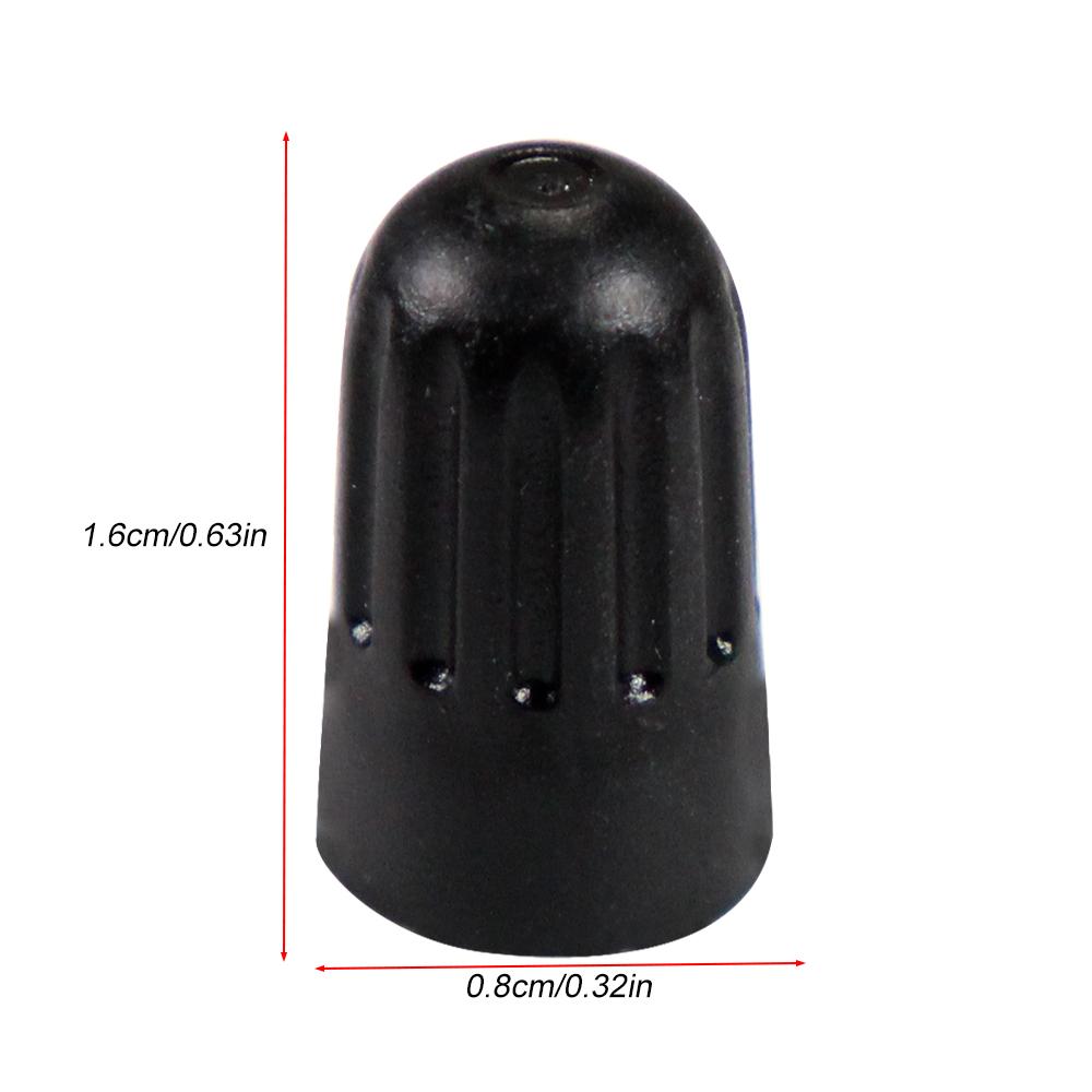 Plastic Black Tire Valve Caps for TR20008 TPMS Universal Stem Covers for Cars SUVs Bike and Bicycle Trucks Motorcycles Valve Stems 1