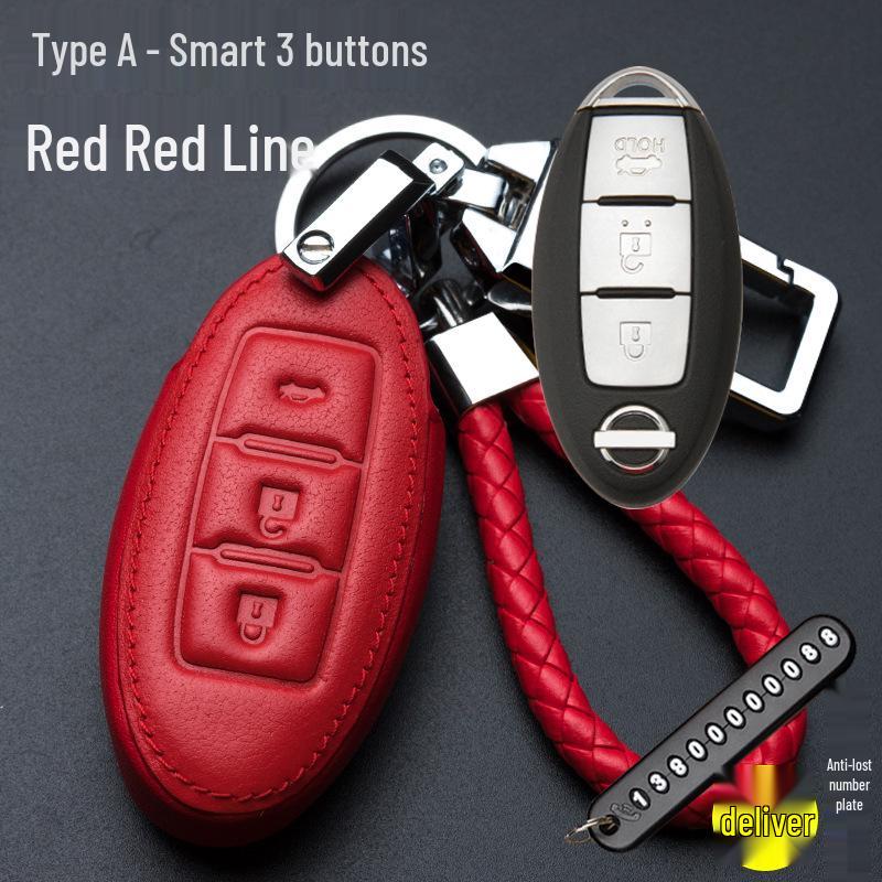 Kompatible Schlüsselhülle für Nissan Sylphy, Qashqai, Teana, Kicks, Tiida und Bluebird