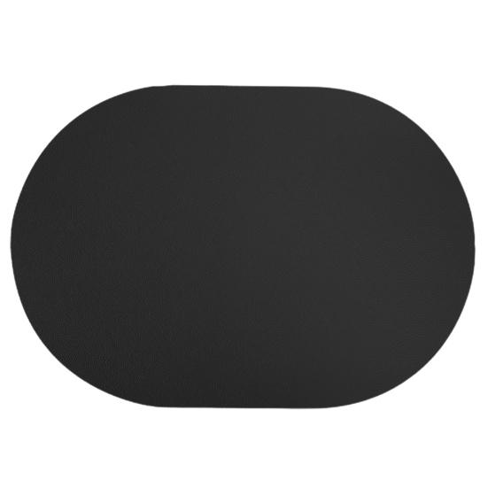 Ovales Western-Tischset aus Kunstleder, faltbar, platzsparend, einfache Aufbewahrung, verschleißfeste Schutzunterlage