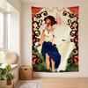 Prinzessin Mononoke (4) Wandbehang Stilvoller Wandbehang für Schlafzimmer Wohnzimmer Studentenwohnheim Schönes Geschenk für Familie und Freunde