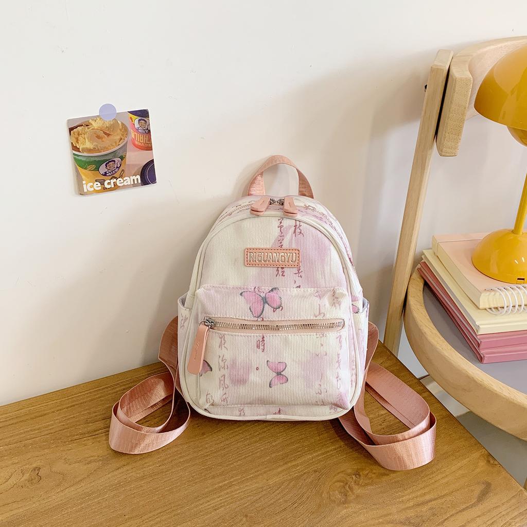 Schoolbag national style literary schoolbag female college students fashion leisure travel butterfly backpack large capacity junior high school