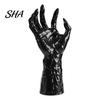 Black Matte Halloween Claws Decoration, Wall Mounted Creepy Hands, Spooky Claw Ornament, Gothic Photo Props Prop for Haunted House Party, Dark