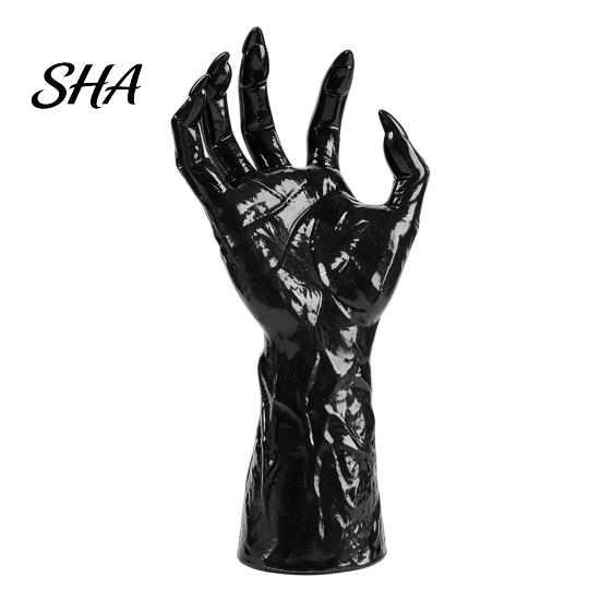 Black Matte Halloween Claws Decoration, Wall Mounted Creepy Hands, Spooky Claw Ornament, Gothic Photo Props Prop for Haunted House Party, Dark