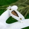 Regalo Per Lei Pendente in Argento Sterling 925 con Pietra Preziosa Naturale di Diaspro Serpente Rosso