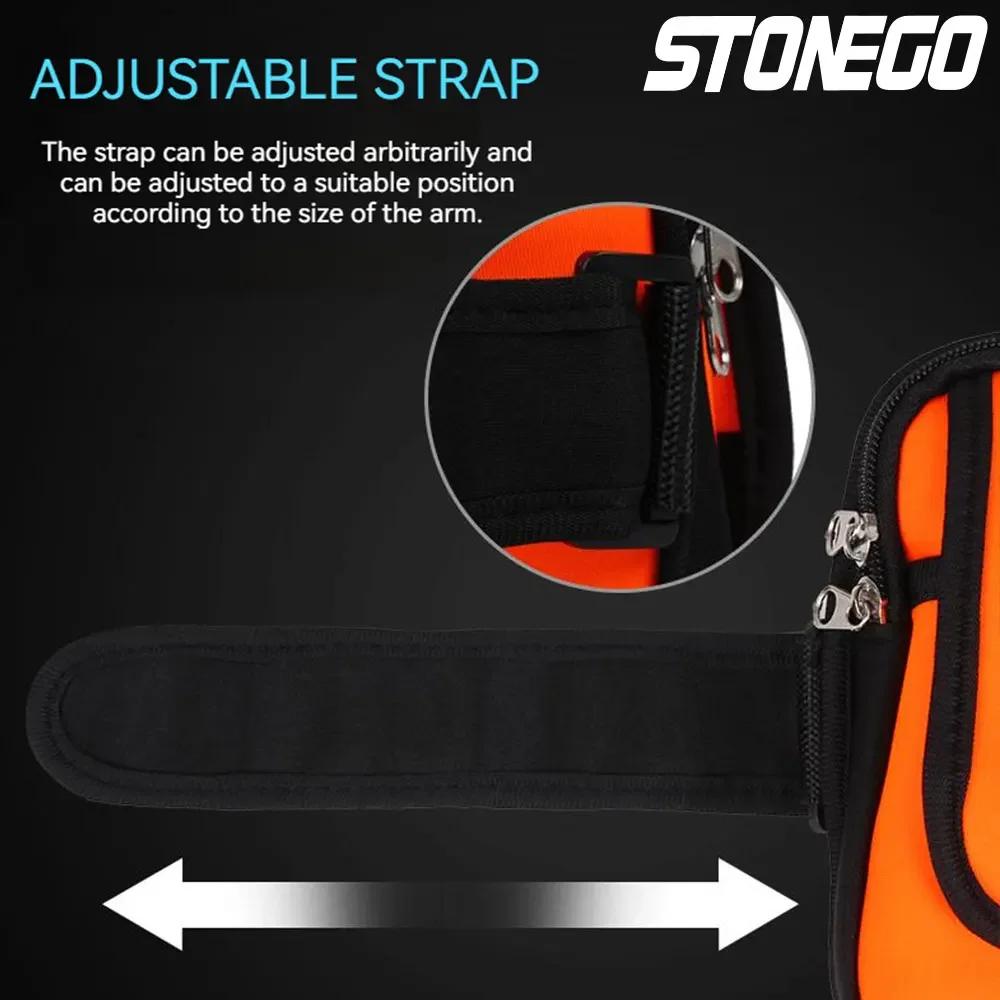 Outdoor Sports Arm Bag Running Armband for Mobile Phone Unisex Fitness Bag Lightweight Adjustable Arm Pouch for Workout