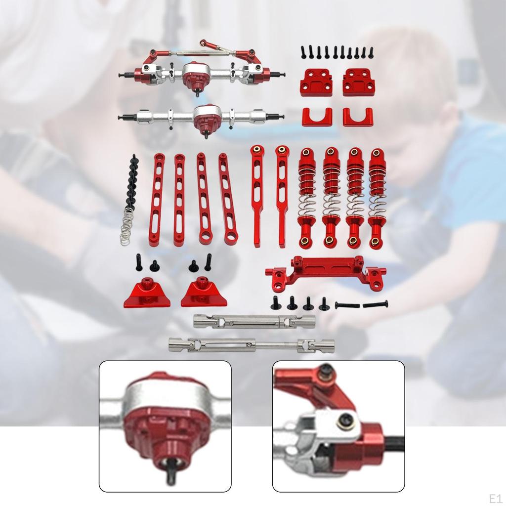 1/12 Carro RC Eixos Hastes Acessórios de Modificação Fácil Instalação Suportes de Amortecedor Puxar para