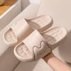 Cute Women Home Slippers Thick Bottom EVA Indoor Slides Soft Comfortable Non-slip Slippers Breathable Lightweight Men Bathroom Slippers