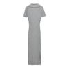 ZARZ Women's Classic Ribbed Knit Long Dress - European & American Style