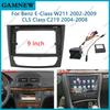 9 Inch Car Radio Fascias Frame For Mercedes Benz E-Class W211 CLS Class C219 2DIN Stereo Panel Harness Wiring Power Cord Canbus