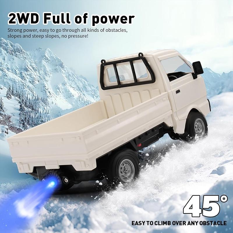 Kf21 1:16 2.4ghz Remote Control Car Simulates Drift And Climbing Trucks With Spray And Led Lights Toy For Children Boys Gift