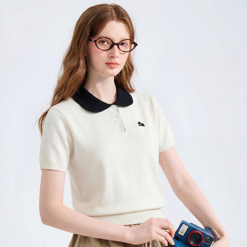 TonLion Women's Polo Collar Knit Top
