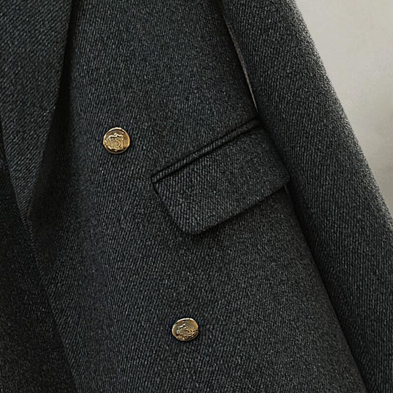 Women's Wool Blend Lapel Coat