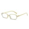 2024 New Narrow Frame Sunglasses European and American Personality Fashion Square Simple Elegant All-Match Sunglasses
