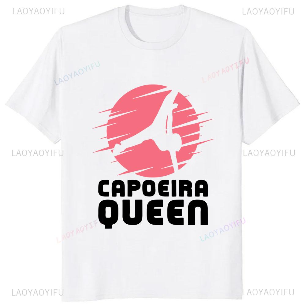Vintage Capoeira Printed Tshirt Brazilian Faith Casual Fashion Loose Streetwear Short Sleeve Man Tshirt Breathe Women Tees
