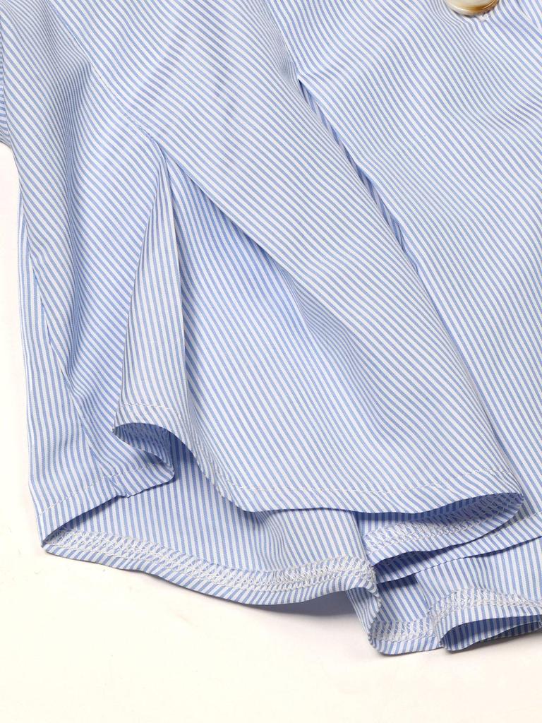 Trendy Women's European & American Striped Long-Sleeve Shirt - Niche Spring/Autumn Design