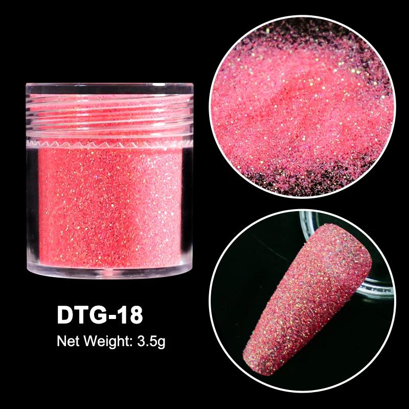 3,5g Paillettes Iridescentes Sucre pour Ongles Coloré Candy Coat Poudre Pigment Pour Manucure Effet Sucre Poussière Brillante Décorations Nail Art