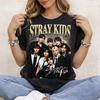 2026 Stray Kid T-shirt, K-POP Graphic Unisex Shirt, Retro 90's Rapper Fans Tee Gift Hip Hop Streetwear Oversized Tshirt Short Sleeve Casual Clothing