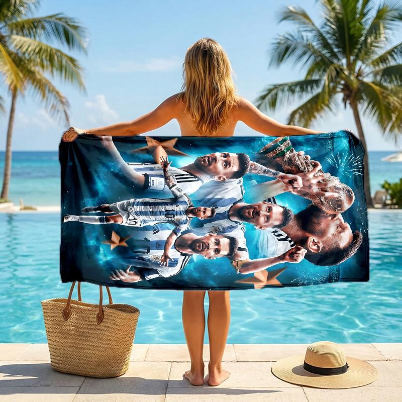 Great Soccer Player Fashion Beach Towel: Ideal for Summer Adventures Soft, absorbent and quick drying suitable for swimming and bathing