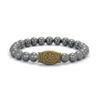 Simple Style Stone Bracelet Men Viking 8mm Lava Obsidian Beads Yoga Meditation Healing Braslet Pulseria Hombre Retro Accessories