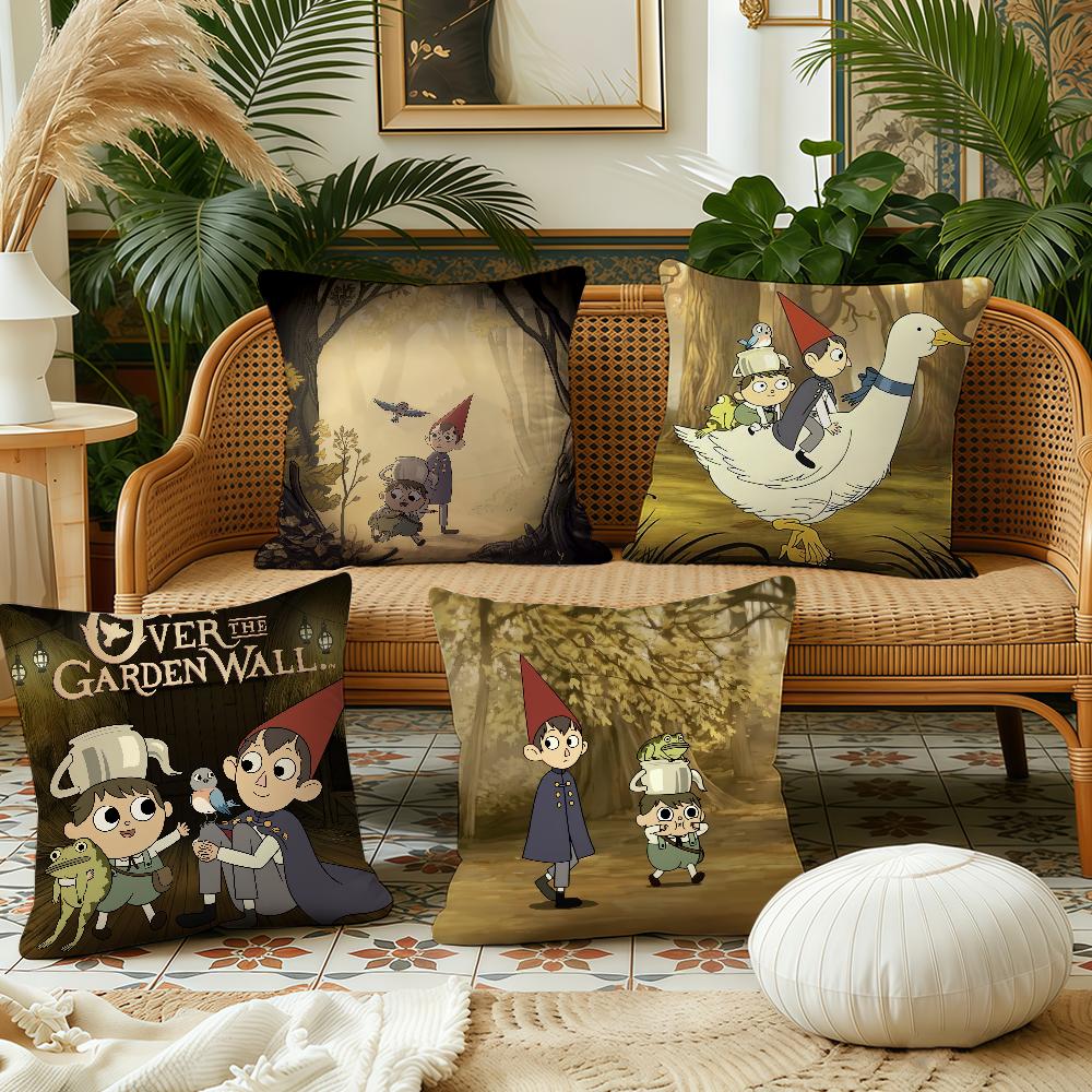 Cartoon OOver GGarden cushion cover Pillow Case Plush Fabric Soft Double Sided Print Sofa Cushion Cover Throw Pillow Covers
