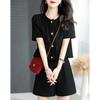 Casual Shorts Set Women Summer Small Black Short Sleeved Shirt Sets Summer