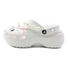 Klassischer Plateau-gefütterter Clog EVA Niedliche Campus-Lochschuhe Unisex Weiß