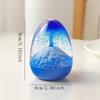 Eggshell Volcanic Eruption, Floating Sand Volcanic Eruption Ornament, Acrylic  Liquid Hourglass Timer Ornament.