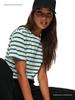 2026 Spring/Summer European & American Trend: Versatile Striped Round Neck Casual Short Sleeve T-Shirt