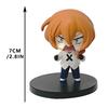 7.5cm New Bungo Stray Dogs Dazai Osamu Figure Japanese Cartoon Figurines Collection Cute Toys Entertaining Play Safe Fun Kid Friendly