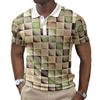 Men Polo Shirt Short Sleeve 3d Print Tops Fashion Polyester Breathable Comfortable Polos Shirts