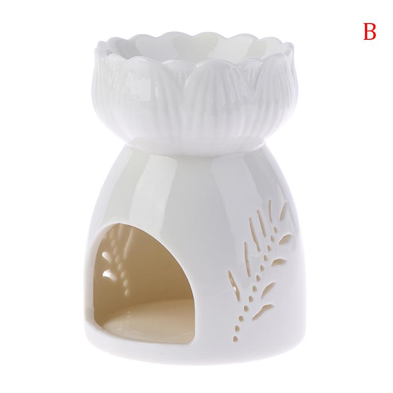 1pc Ceramic Candle Holder Oil Incense Burner Essential Aromatherapy Oil Burner Lamps Porcelain Home Living Room Decoration