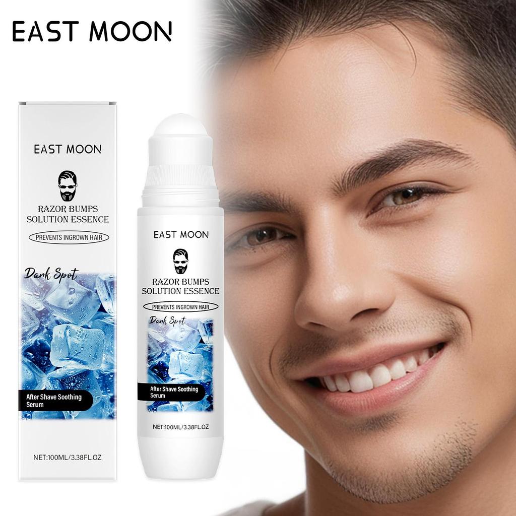 East Moon Men Aftershave Care Essence Reduce Damaged Moisturize Dry Soothing Pain Growth Inhibition Beard Remove Nourish Serums