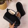 Real Sheepskin Wool Low-cut Warm Comfortable Shoes Women Fashion Short Shoes  New Winter Warm Boots Fur Ladies Snow Boots
