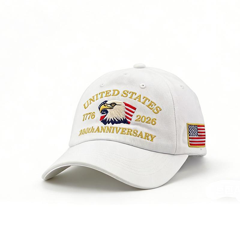 Baseball Cap Mid-Profile Embroidered Cap American Flag Hat Structured Eagle Cap For Everyday Use Commemorative Events Outdoor