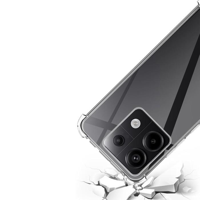 Skal - Phonillico® - Xiaomi Redmi Note 13 5G - Stötsäkert - Mjuk TPU - Transparent