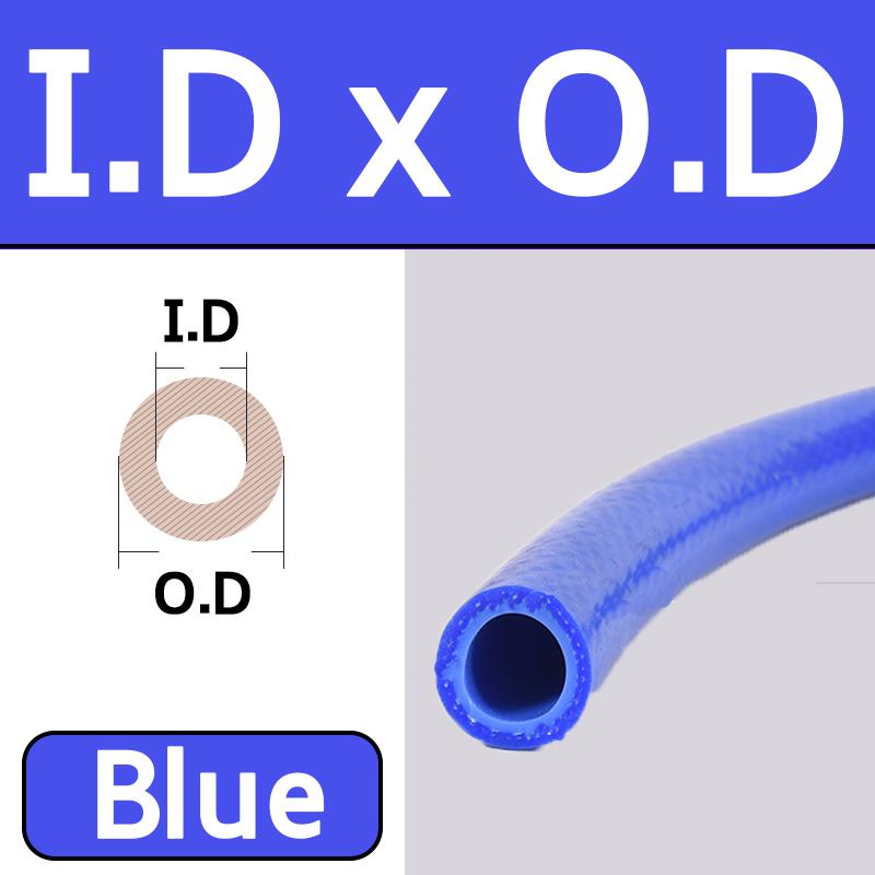 1m/Lot Inner Diameter 6-32mm Silicone Hose High Presure Automobile Cylinder Vacuum Pipe Double Layer Pinch line Rubber Hose