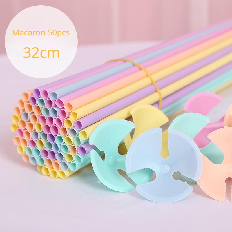 

50 шт., 32 см, разноцветные пластиковые держатели для воздушных шаров в форме макарон, чашки для свадьбы, дня рождения, Декор, аксессуары, оптовая продажа