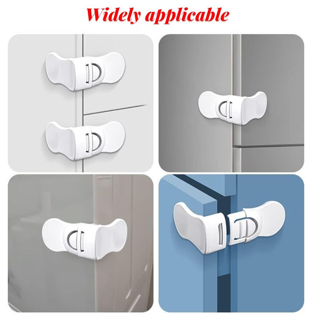 Baby Safety Lock Cabinet Drawer Lock Child Proof Corner Lock Fridge Door Protector