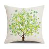 New Household Products Oil Painting Love Tree Linen Pillowcase Gift Sofa Bedroom Cushion Waist Pillowcase