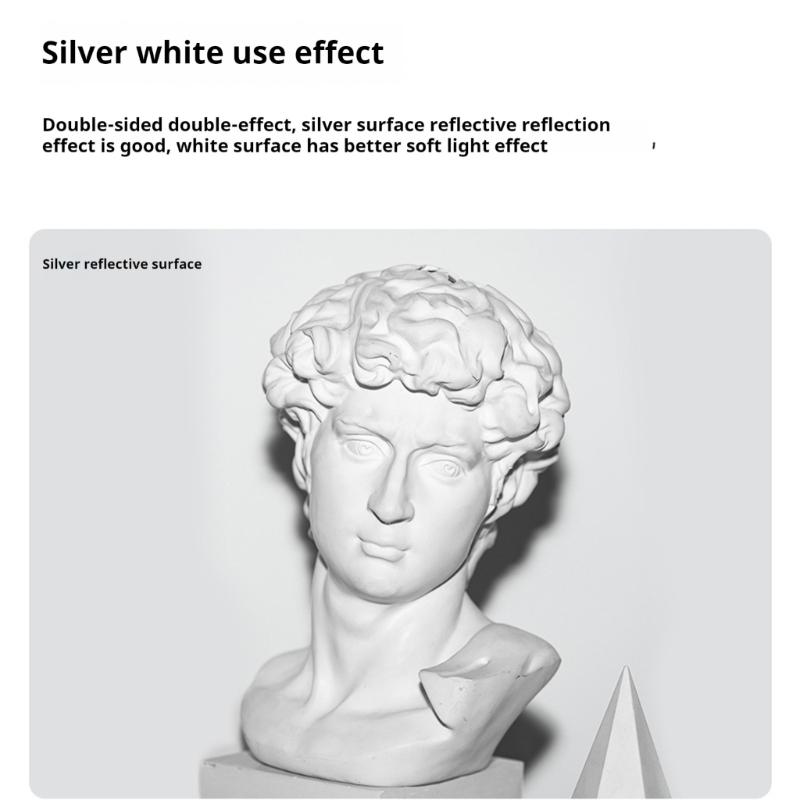 Adjustable Elasticity Strap Flash Diffuser Reflector Double Sided Bounce Reflector Photography Light Bounce Accessories