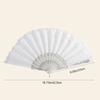 Lace Design Folding Fan Floral Pattern Handheld Fan Vintage Lace Hand Fan  Party