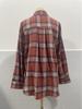2025 Women's Cross-Border European and American Loose Plaid Pocket Shirt - Autumn/Winter Casual Fashion.