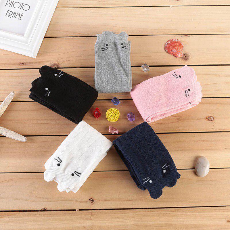 Chaussettes Cartoon pour Bébés Filles Enfants Chaussettes Chat pour Enfants Chaussettes Hautes aux Genoux Printemps Chaud Chaussettes Imprimé Animal