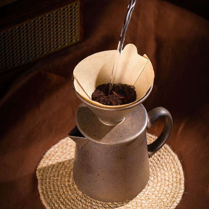 Ceramic Pour-over Coffee Filter Holder Set - American Style Drip Coffee Maker Funnel Tools