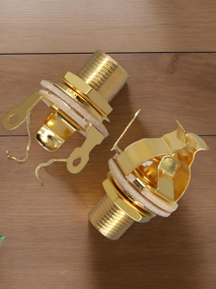 2 szt. Gniazdo wtykowe wejściowe stereo 1/4 cala 6,35 mm - Gniazdo wtykowe Gniazdo wtykowe wejściowe stereo Gniazdo wyjściowe przetwornika gitarowego dla gitary elektrycznej basowej